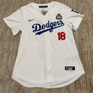 Nike Los Angeles Dodgers Home Limited Edition World Series Jersey Yamamoto Small